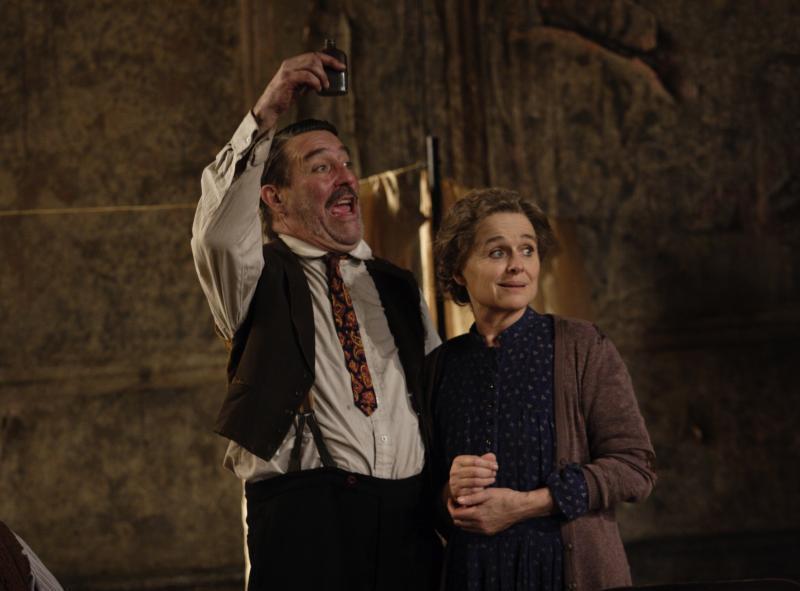 Ciarán Hinds as Captain Jack Boyle and Sinéad Cusack as Juno