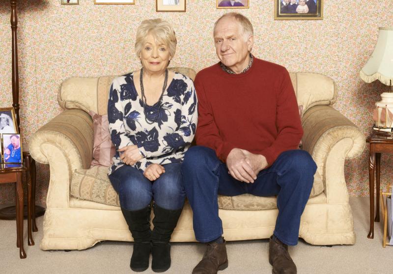 Pauline (Alison Steadman) is unhappy with drab Ken (Duncan Preston) in 'Love and Marriage'