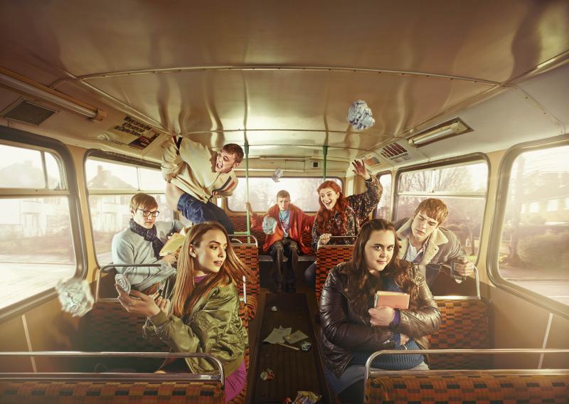 Great mates, a delicious boyfriend - what could possibly go wrong? Sharon Rooney (front right) in My Mad Fat Diary