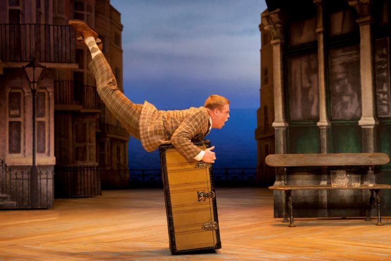 Owain Arthur as Francis Henshall: rather less ovoid than James Corden and even more prone to head-slapping incredulity