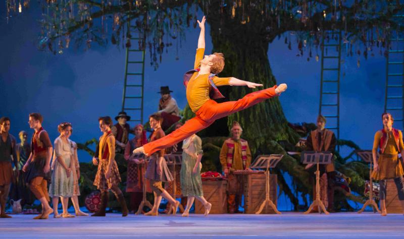 Lordly leaping: Steven McRae is a charming Florizel in the Royal Ballet's new 'Tale'.