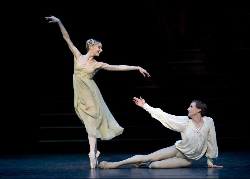 Star-blessed: Melissa Hamilton and Edward Watson as the latest pair of star-cross'd lovers on Saturday