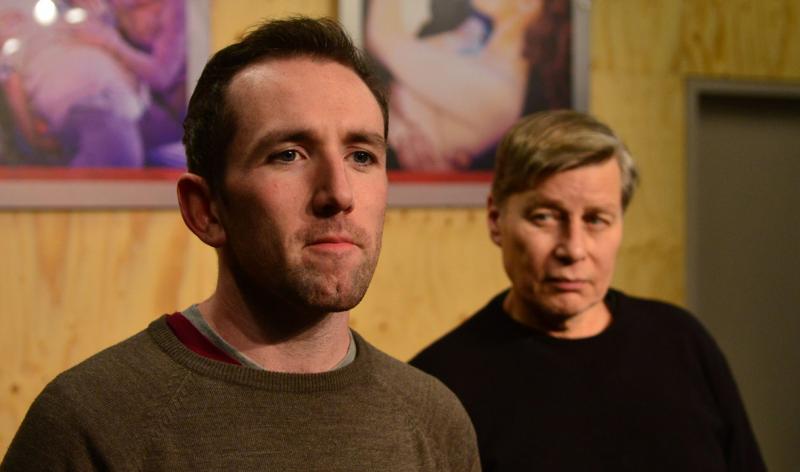 Minding their language: David Carlyle (left) as James with Tom Marshall as Sandy