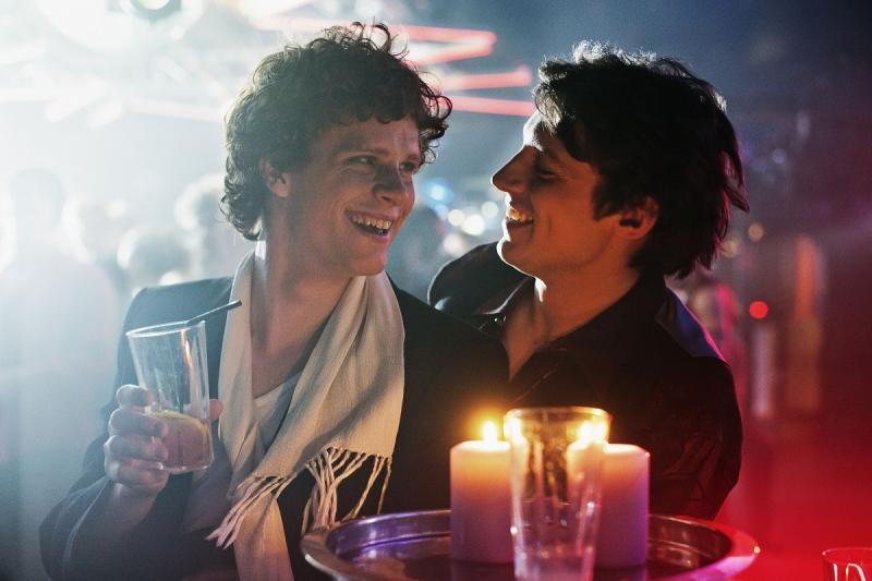 Until the party stops: central characters Rasmus (Adam Pålsson, left) and Benjamin (Adam Lundgren)