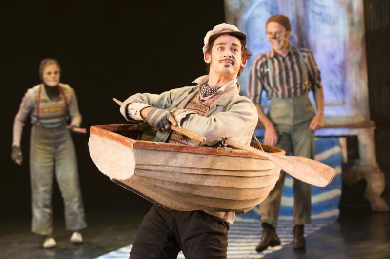 Love rat: Will Kemp as nautical Ratty, Clemmie Sveaas's Mole and Luke Heydon's Otter behind