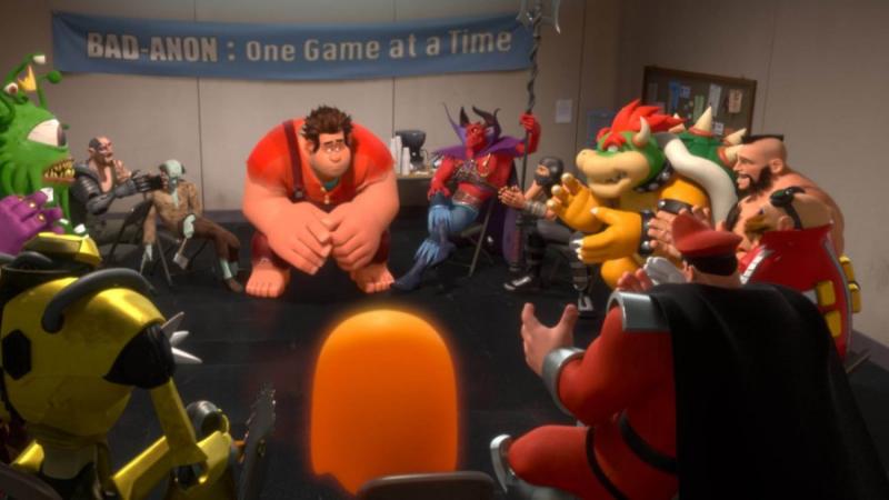 I get by with a little help from my (evil) friends: Ralph leans on his bad guy buddies in 'Wreck-It Ralph'