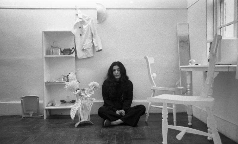 Yoko Ono in Half-A-Room, Lisson Gallery, London, 1967