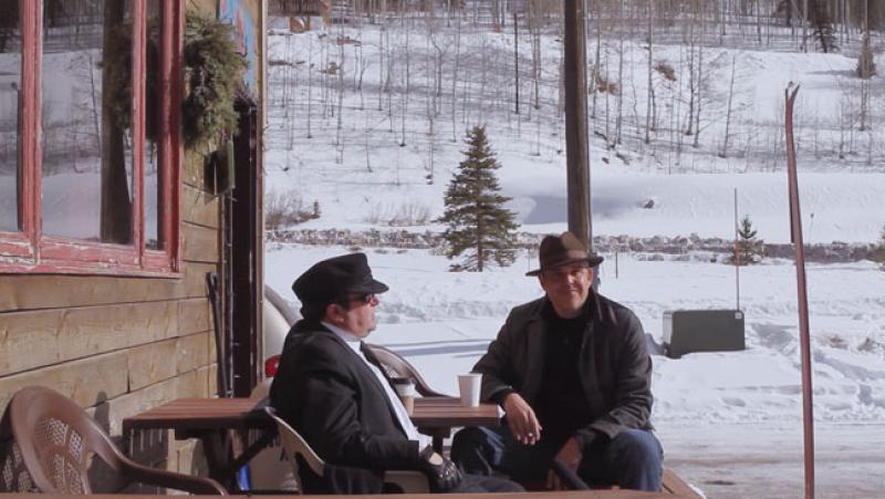 Matthew Jacobs and Danny Huston on a road to nowhere? And driving each other crazy along the way