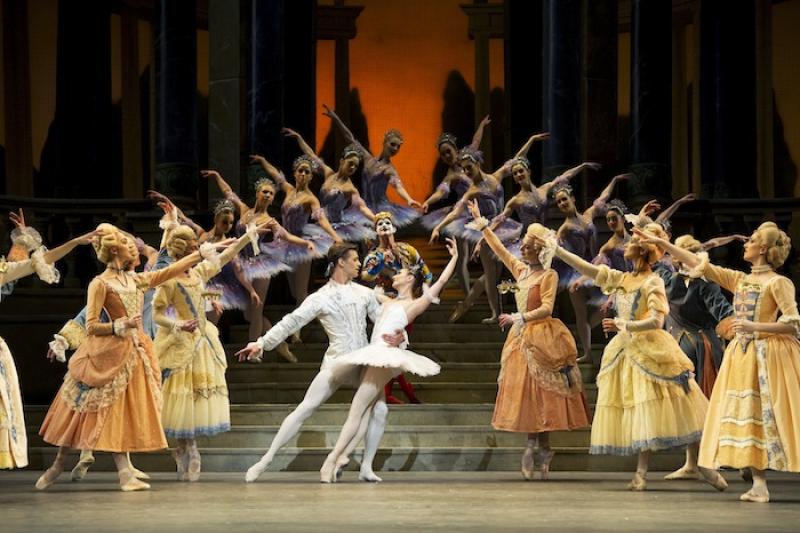 Fantasy for all seasons: Alina Cojocaru with Rupert Pennefather in the finale of Cinderella