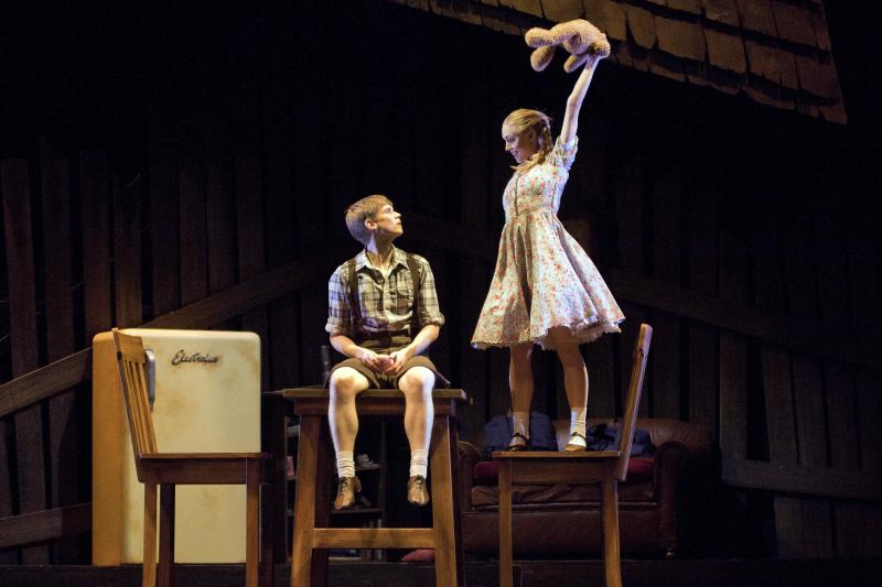 This is about as scary as it gets for Hansel in Scottish Ballet's tame interpretation of a Grimm tale. Pictured are the second cast, Andrew Peasgood and Bethany Kingsley-Garner.
