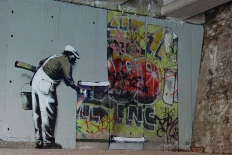 banksy spray paint