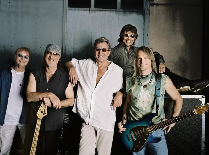 Deep Purple: they all came out to the O2, by the River Thames shoreline...