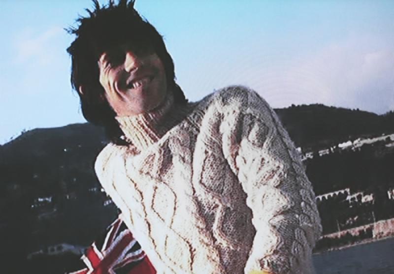 Keith Richards in an Aran Jumper