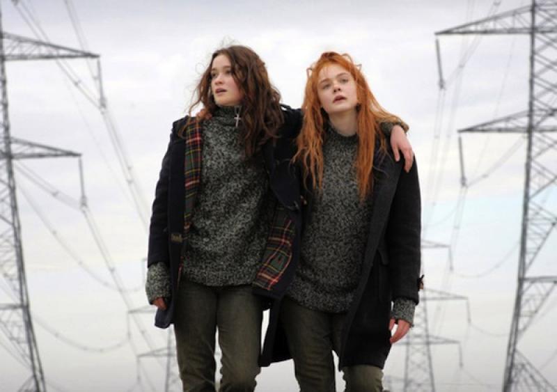 Are friends electric?: Alice Englert as Rosa (left) and Elle Fanning as Ginger