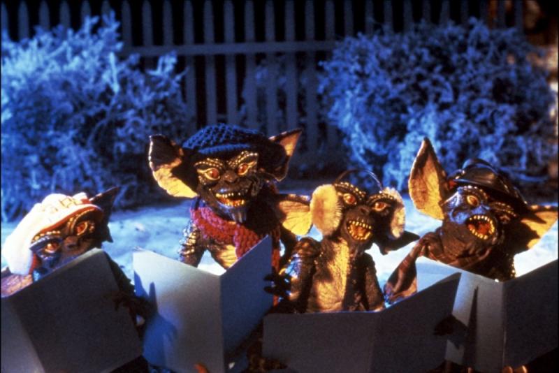 Don't open the door: the Gremlins go carol-singing