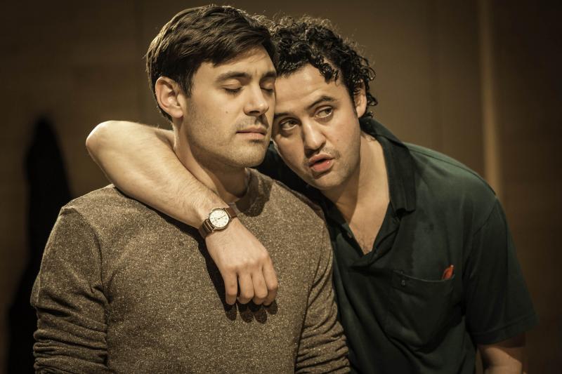 Male bonding: Liam Garrigan and Daniel Mays in ‘Hero’
