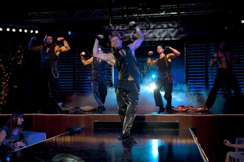 Not The Full Monty: Channing Tatum strikes a pose in Magic Mike