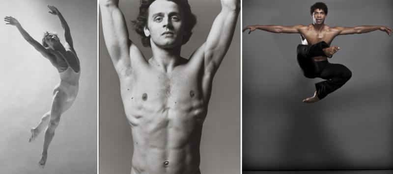 Escapees: Rudolf Nureyev, Mikhail Baryshnikov (both by Richard Avedon), Carlos Acosta (by Johan Persson)