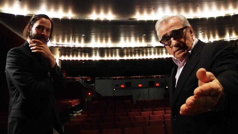 This way to the future? Keanu Reeves and Martin Scorsese wonder