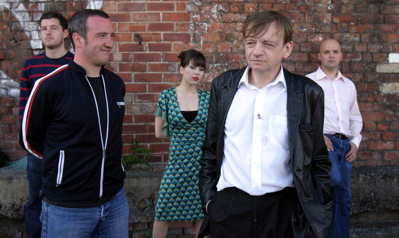 The Fall, with Mark E Smith (right foreground): now 29 albums old