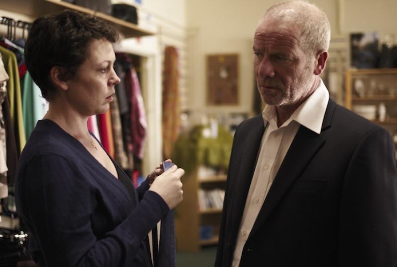 Olivia Colman dresses Peter Mullan in 'Tyrannosaur'
