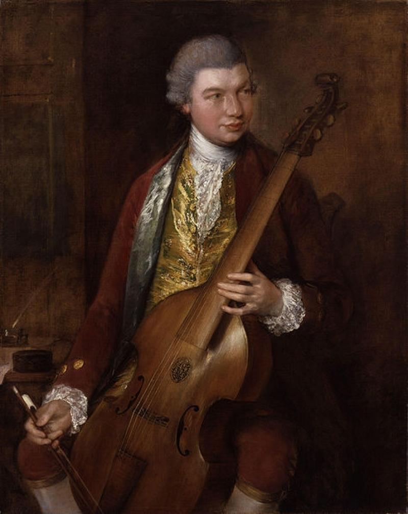 Gainsborough's Portrait of the Composer Carl Friedrich Abel with his Viola da Gamba c. 1765