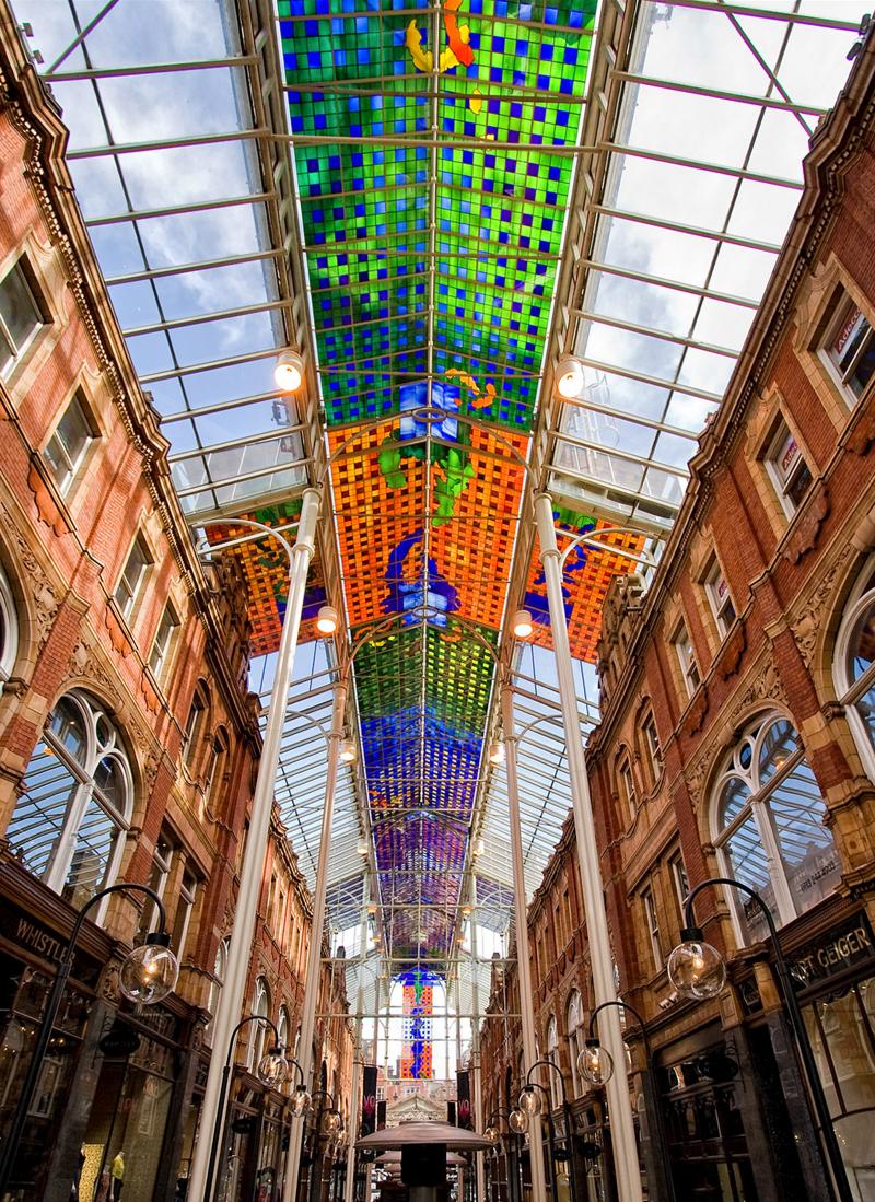 The Victoria Quarter in Leeds - a Brian Clarke classic