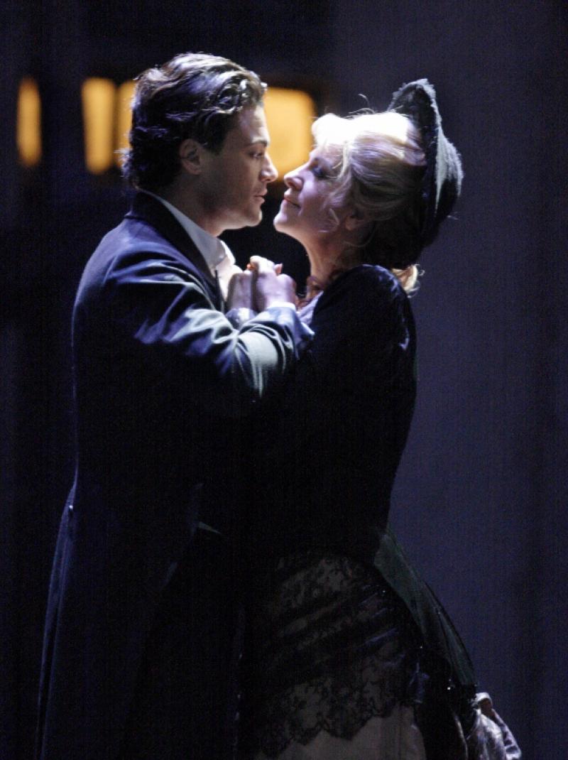 Faust (Vittorio Grigolo) gets his girl, Marguerite (Angela Gheorghiu)