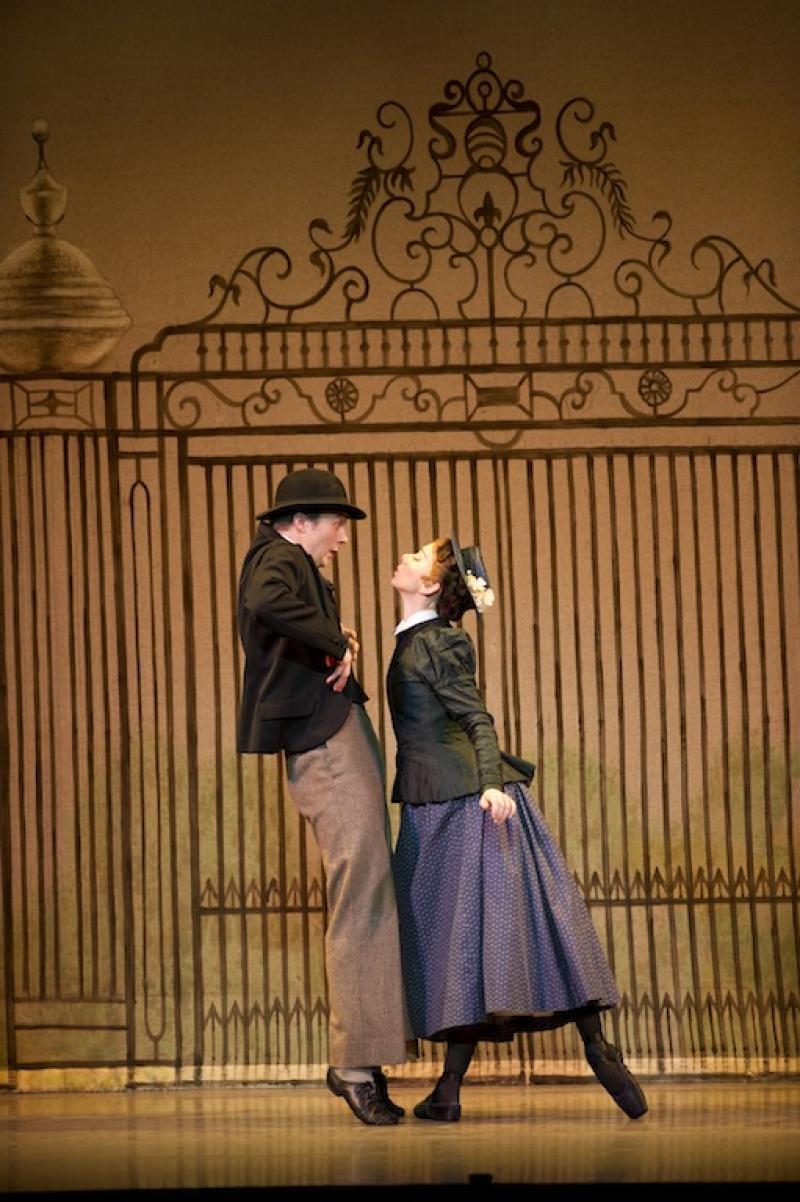The only way is Lancs: Maggie Hobson (Elisha Willis) makes Will Mossop (Robert Parker) take notice of her