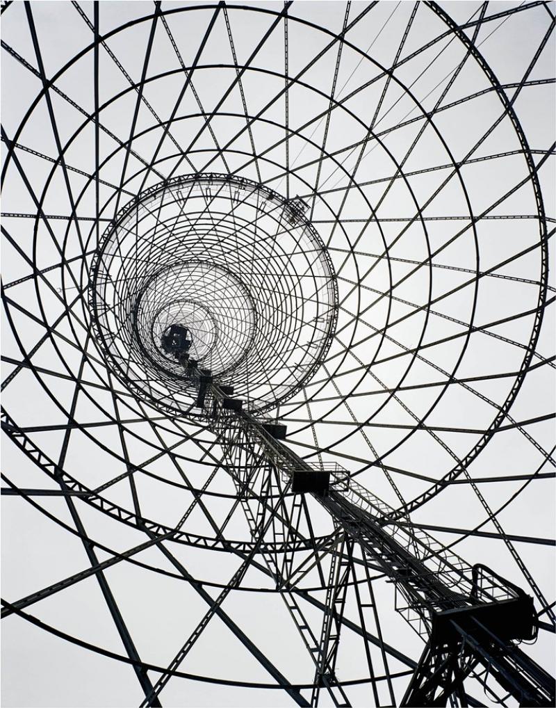 Shabolovka Radio Tower, photographed by Richard Pare, 1998