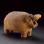 Hippopotamus: coarse red pottery, found in grave R134 at Hu, of Predynastic (c 3500-3000 BC)