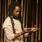 Abdou Ouloguem, one of the two actors out-charming the singers in a purgatorial dream world Abdou Ouloguem, one of the two actors out-charming the singers in a purgatorial dream world