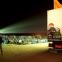 At FiSahara, films are screened at night in the centre of the camp onto a multiplex-sized screen At FiSahara, films are screened at night in the centre of the camp onto a multiplex-sized screen