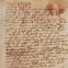 The only known example of Shakespeare's handwriting, from the play Sir Thomas More