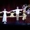 Goodbye Royal: Alina Cojocaru and Johan Kobborg at a Mayerling curtain call, with Laura Morera