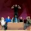 Supper with Lazarus: company with flex dancer Banks standing