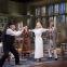 Christine Kavanagh's Cecily interposes herself between Jack (Martin Jarvis) and Algernon (Nigel Havers)