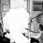 Martin Scorsese with Joan Didion during filming