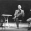 Ralph Richardson, John Gielgud and Lindsay Anderson rehearse 'Home'