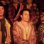 Topsy-turvy fairyland: Luke Fredericks as Lord Mountararat, Alan Richardson as Phyllis and James Willis as Lord Tolloller in 'Iolanthe'