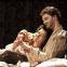 Eve Best (Duchess of Malfi) and Tom Bateman (Antonio) as the secret lovers