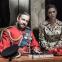 Just in case you forget who's king around here. Martin Freeman, with Lauren O'Neil in Richard III