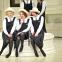 Three little maids from school: Sophie Bevan, Fiona Canfield and Claudia Huckle