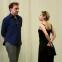 Director and soprano work out a move for Verdi's 'La traviata'