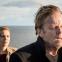 Kurt Wallander (Krister Henriksson) attempts to face down his future while daugther Linda (Charlotta Jonsson) looks on