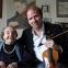 Daniel Hope with Alice Herz-Sommer, who gave over 100 concerts in Terezín