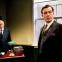 Col Farrell and Alan Cox (Cornelius) contemplate 'the exigencies of office life'