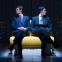 A Sweeney Todd for our time? Matt Smith as Patrick Bateman at the Almeida Theatre, with Jonathan Bailey (right)