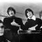 A happy Velvet Underground show their shiny new album off