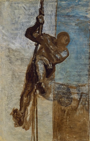 Honore Daumier, Man on a Rope, c. 1858, Museum of Fine Arts, Boston. Tompkins Collection